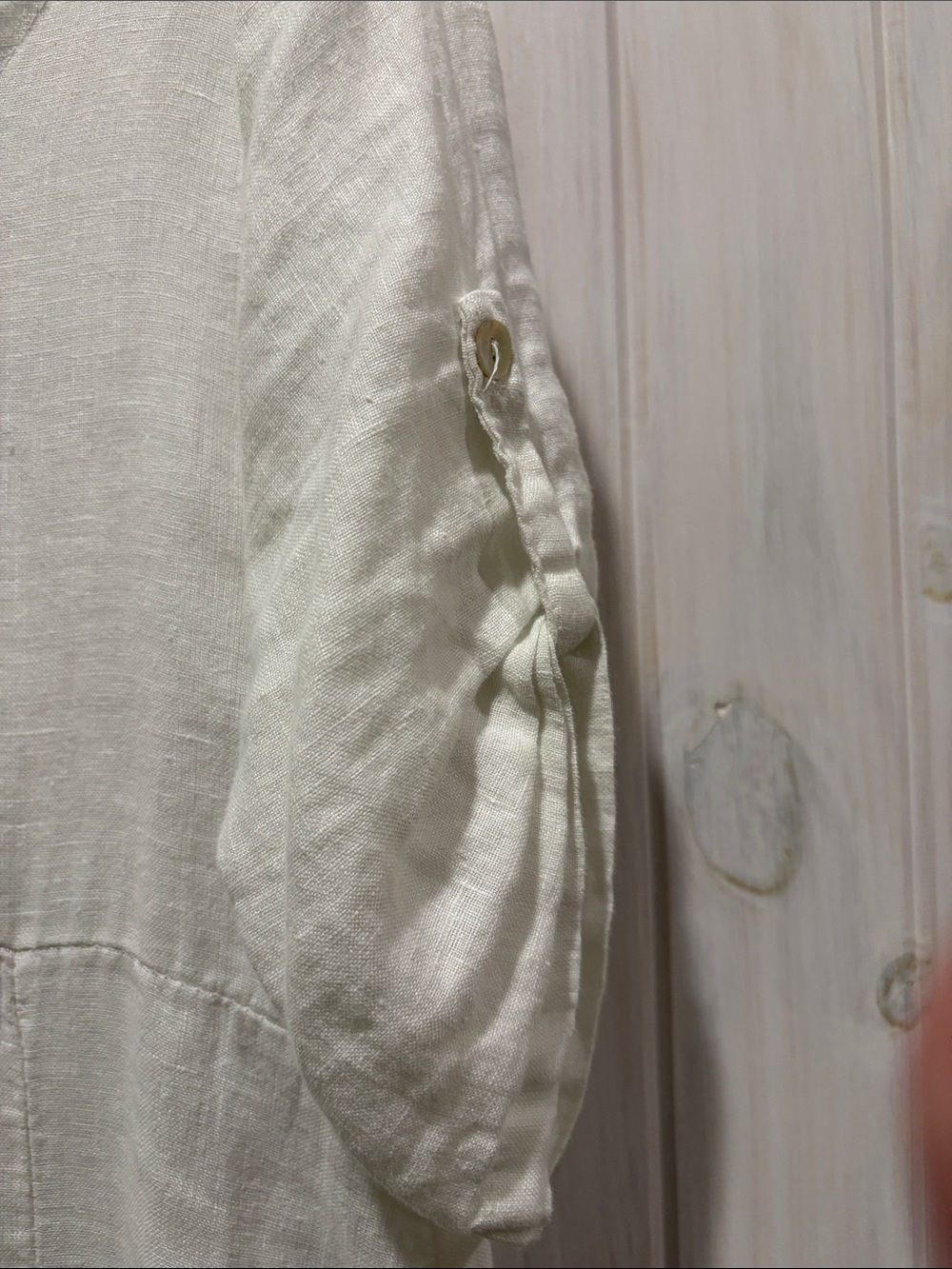 VASNA Italy LINEN DRESS S White & Blue - Picture 3 of 6